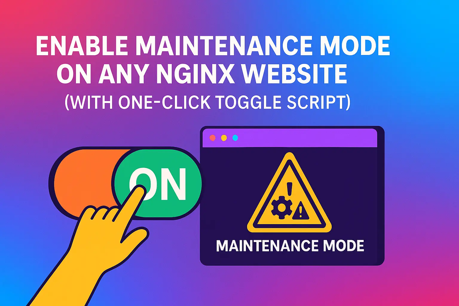 How to Easily Enable Maintenance Mode on Any NGINX Website (With One-Click Toggle Script)